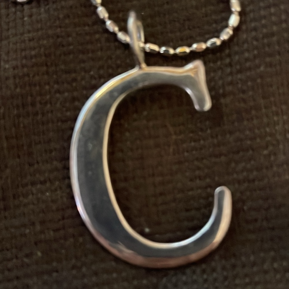 Silpada Silver Chain with “C” Charm - Picture 2 of 5